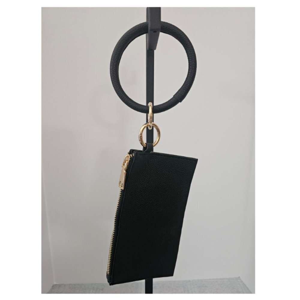 Key Chain Bracelet With Wallet Black